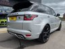 USED 2019 69 LAND ROVER RANGE ROVER SPORT 5.0 P575 V8 GPF SVR SUV 5dr Petrol Auto 4WD Euro 6 (s/s) (575 ps) * HUGE SPEC LIST * SVO PREMIUM PALETTE VERBIER SILVER * SLIDING PANORAMIC SUNROOF * SVR CARBON EXTERIOR PACK * EXPOSED CARBON BONNET * HEATED STEERING WHEEL * DEPLOYABLE SIDE STEPS * HEATED FRONT + REAR WINDSOR LEATHER SEATS * CARBON INTERIOR TRIM * 22