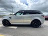 USED 2019 69 LAND ROVER RANGE ROVER SPORT 5.0 P575 V8 GPF SVR SUV 5dr Petrol Auto 4WD Euro 6 (s/s) (575 ps) * HUGE SPEC LIST * SVO PREMIUM PALETTE VERBIER SILVER * SLIDING PANORAMIC SUNROOF * SVR CARBON EXTERIOR PACK * EXPOSED CARBON BONNET * HEATED STEERING WHEEL * DEPLOYABLE SIDE STEPS * HEATED FRONT + REAR WINDSOR LEATHER SEATS * CARBON INTERIOR TRIM * 22