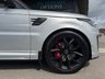 USED 2019 69 LAND ROVER RANGE ROVER SPORT 5.0 P575 V8 GPF SVR SUV 5dr Petrol Auto 4WD Euro 6 (s/s) (575 ps) * HUGE SPEC LIST * SVO PREMIUM PALETTE VERBIER SILVER * SLIDING PANORAMIC SUNROOF * SVR CARBON EXTERIOR PACK * EXPOSED CARBON BONNET * HEATED STEERING WHEEL * DEPLOYABLE SIDE STEPS * HEATED FRONT + REAR WINDSOR LEATHER SEATS * CARBON INTERIOR TRIM * 22