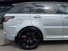 USED 2019 69 LAND ROVER RANGE ROVER SPORT 5.0 P575 V8 GPF SVR SUV 5dr Petrol Auto 4WD Euro 6 (s/s) (575 ps) * HUGE SPEC LIST * SVO PREMIUM PALETTE VERBIER SILVER * SLIDING PANORAMIC SUNROOF * SVR CARBON EXTERIOR PACK * EXPOSED CARBON BONNET * HEATED STEERING WHEEL * DEPLOYABLE SIDE STEPS * HEATED FRONT + REAR WINDSOR LEATHER SEATS * CARBON INTERIOR TRIM * 22