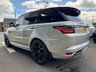 USED 2019 69 LAND ROVER RANGE ROVER SPORT 5.0 P575 V8 GPF SVR SUV 5dr Petrol Auto 4WD Euro 6 (s/s) (575 ps) * HUGE SPEC LIST * SVO PREMIUM PALETTE VERBIER SILVER * SLIDING PANORAMIC SUNROOF * SVR CARBON EXTERIOR PACK * EXPOSED CARBON BONNET * HEATED STEERING WHEEL * DEPLOYABLE SIDE STEPS * HEATED FRONT + REAR WINDSOR LEATHER SEATS * CARBON INTERIOR TRIM * 22