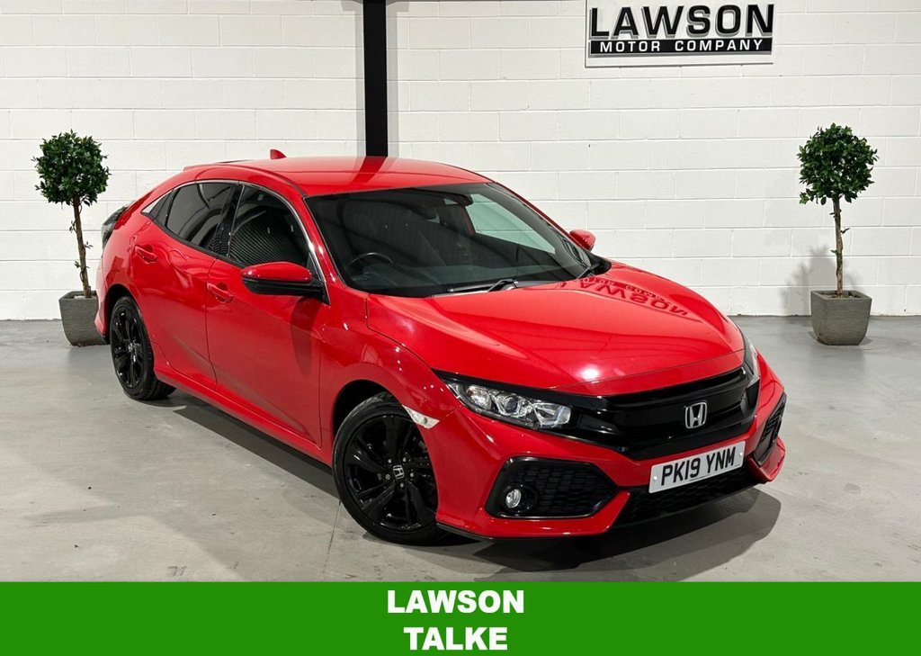 USED 2019 19 HONDA CIVIC 1.0 VTEC Turbo SR Hatchback 5dr Petrol CVT Euro 6 (s/s) (126 ps) 