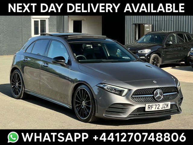 View our Mercedes-Benz A-Class 1.3 A180 AMG Line Night Edition (Premium Plus) Hatchback 5dr Petrol 7G-DCT Euro 6 (s/s) (136 ps)