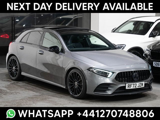 View our Mercedes-Benz A-Class 1.3 A180 AMG Line Night Edition (Premium Plus) Hatchback 5dr Petrol 7G-DCT Euro 6 (s/s) (136 ps)