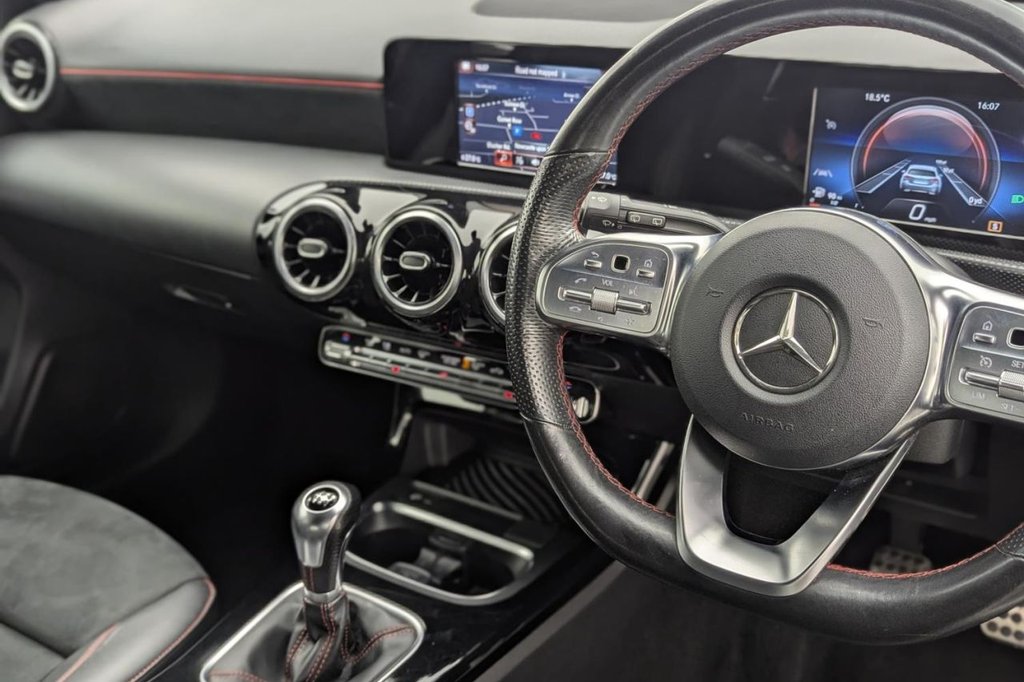 USED 2019 19 MERCEDES-BENZ A-CLASS 1.3 A180 AMG Line Hatchback 5dr Petrol Manual Euro 6 (s/s) (136 ps) Sat Nav, Rear Camera, Cruise