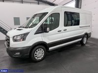 USED 2024 73 FORD TRANSIT 2.0 350 EcoBlue Trend Crew Van Double Cab Manual L3 H2 * 6 SEATER CREW * AIR CON + DAB + CRUISE