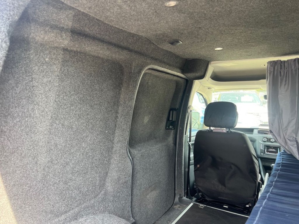 USED 2016 66 VOLKSWAGEN CADDY 2.0 TDI C20 BlueMotion Tech Highline Panel Van 5dr Diesel Manual SWB Euro 6 (s/s) (102 ps) REAR BED CONVERSION /. MINI CAMPER
