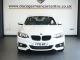 USED 2016 16 BMW 2 SERIES 2.0 218d M Sport Coupe 2dr Diesel Manual Euro 6 (s/s) (150 ps) VERY WELL CARED FOR M SPORT BMW COUPE - 1 OWNER FROM NEW, COMES WITH A DOCUMENTED SERVICE HISTORY + SATELLITE NAVIGATION + DAB DIGITAL RADIO + ENHANCED BLUETOOTH PHONE PREPARATION WITH USB AUDIO INTERFACE + APPS CONTROL + KEYLESS START + IN CAR ENTERTAINMENT WITH MEDIA DISPLAY + PARKING SENSORS + AUTOMATIC HEADLIGHTS + LED DAY TIME RUNNING LIGHTS + M SPORT SUSPENSION + DUAL ZONE CLIMATE CONTROL + AIR CONDITIONING + LEATHER MULTIFUNCTIONAL STEERING WHEEL + ECO STOP START SYSTEM
