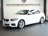 USED 2016 16 BMW 2 SERIES 2.0 218d M Sport Coupe 2dr Diesel Manual Euro 6 (s/s) (150 ps) VERY WELL CARED FOR M SPORT BMW COUPE - 1 OWNER FROM NEW, COMES WITH A DOCUMENTED SERVICE HISTORY + SATELLITE NAVIGATION + DAB DIGITAL RADIO + ENHANCED BLUETOOTH PHONE PREPARATION WITH USB AUDIO INTERFACE + APPS CONTROL + KEYLESS START + IN CAR ENTERTAINMENT WITH MEDIA DISPLAY + PARKING SENSORS + AUTOMATIC HEADLIGHTS + LED DAY TIME RUNNING LIGHTS + M SPORT SUSPENSION + DUAL ZONE CLIMATE CONTROL + AIR CONDITIONING + LEATHER MULTIFUNCTIONAL STEERING WHEEL + ECO STOP START SYSTEM