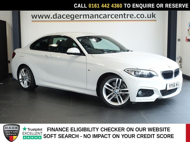 View our BMW 2 Series 2.0 218d M Sport Coupe 2dr Diesel Manual Euro 6 (s/s) (150 ps)