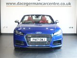 USED 2017 17 AUDI TTS 2.0 TFSI Roadster 2dr Petrol S Tronic quattro Euro 6 (s/s) (310 ps) IMPRESSIVE AUDI COUPE AUTOMATIC - COMES WITH A DOCUMENTED SERVICE HISTORY + TECHNOLOGY PACK + VIRTUAL COCKPIT DIGITAL DASH DISPLAY + APPLE CARPLAY / ANDROID AUTO + BLUETOOTH CONNECTIVITY INCLUDING MEDIA STREAMING + AUTOMATIC LED HEADLIGHTS + DAB DIGITAL RADIO + FRONT AND REAR PARKING SENSORS + LANE ASSIST + ECO STOP/START SYSTEM + DELUXE AUTOMATIC AIR CONDITIONING + LEATHER MULTIFUNCTIONAL LEATHER STEERING WHEEL + CRUISE CONTROL + IN CAR ENTERTAINMENT + HILL HOLD START ASSIST