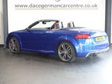 USED 2017 17 AUDI TTS 2.0 TFSI Roadster 2dr Petrol S Tronic quattro Euro 6 (s/s) (310 ps) IMPRESSIVE AUDI COUPE AUTOMATIC - COMES WITH A DOCUMENTED SERVICE HISTORY + TECHNOLOGY PACK + VIRTUAL COCKPIT DIGITAL DASH DISPLAY + APPLE CARPLAY / ANDROID AUTO + BLUETOOTH CONNECTIVITY INCLUDING MEDIA STREAMING + AUTOMATIC LED HEADLIGHTS + DAB DIGITAL RADIO + FRONT AND REAR PARKING SENSORS + LANE ASSIST + ECO STOP/START SYSTEM + DELUXE AUTOMATIC AIR CONDITIONING + LEATHER MULTIFUNCTIONAL LEATHER STEERING WHEEL + CRUISE CONTROL + IN CAR ENTERTAINMENT + HILL HOLD START ASSIST