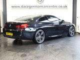 USED 2017 67 BMW 6 SERIES 3.0 640d M Sport Coupe 2dr Diesel Auto Euro 6 (s/s) (313 ps) LUXURY BMW COUPE - COMES WITH A FULL BMW MAIN DEALER SERVICE HISTORY + PROFESSIONAL SATELLITE NAVIGATION + BLUETOOTH PHONE CONNECTIVITY INCLUDING MEDIA STREAMING + 20 INCH BI COLOUR DIAMOND CUT ALLOY WHEELS+ DAB DIGITAL RADIO + KEYLESS START + CRUISE CONTROL + FRONT AND REAR PARKING SENSORS + IN CAR ENTERTAINMENT WITH DVD PLAYER + LED DAY TIME RUNNING LIGHTS + ECO STOP START SYSTEM + DUAL ZONE CLIMATE CONTROL + AIR CONDITIONING + LEATHER MULTI FUNCTION STEERING WHEEL WITH PADDLE SHIFT GEAR SELEC