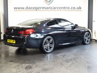 USED 2017 67 BMW 6 SERIES 3.0 640d M Sport Coupe 2dr Diesel Auto Euro 6 (s/s) (313 ps) LUXURY BMW COUPE - COMES WITH A FULL BMW MAIN DEALER SERVICE HISTORY + PROFESSIONAL SATELLITE NAVIGATION + BLUETOOTH PHONE CONNECTIVITY INCLUDING MEDIA STREAMING + 20 INCH BI COLOUR DIAMOND CUT ALLOY WHEELS+ DAB DIGITAL RADIO + KEYLESS START + CRUISE CONTROL + FRONT AND REAR PARKING SENSORS + IN CAR ENTERTAINMENT WITH DVD PLAYER + LED DAY TIME RUNNING LIGHTS + ECO STOP START SYSTEM + DUAL ZONE CLIMATE CONTROL + AIR CONDITIONING + LEATHER MULTI FUNCTION STEERING WHEEL WITH PADDLE SHIFT GEAR SELEC