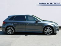 USED 2018 18 AUDI A3 1.5 TFSI CoD Black Edition Sportback 5dr Petrol Manual Euro 6 (s/s) (150 ps) XENON HEADLIGHTS HEATED SEATS DAB