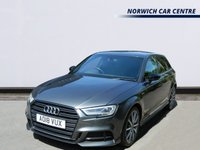USED 2018 18 AUDI A3 1.5 TFSI CoD Black Edition Sportback 5dr Petrol Manual Euro 6 (s/s) (150 ps) XENON HEADLIGHTS HEATED SEATS DAB