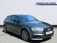 USED 2018 18 AUDI A3 1.5 TFSI CoD Black Edition Sportback 5dr Petrol Manual Euro 6 (s/s) (150 ps) XENON HEADLIGHTS HEATED SEATS DAB