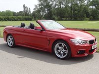 USED 2015 65 BMW 4 SERIES 2.0 428i M Sport Convertible 2dr Petrol Auto Euro 6 (s/s) (245 ps)  HEATED STEERING WHEEL WITH WARM AIR COLLER 