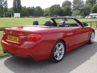 USED 2015 65 BMW 4 SERIES 2.0 428i M Sport Convertible 2dr Petrol Auto Euro 6 (s/s) (245 ps)  HEATED STEERING WHEEL WITH WARM AIR COLLER 