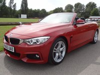 USED 2015 65 BMW 4 SERIES 2.0 428i M Sport Convertible 2dr Petrol Auto Euro 6 (s/s) (245 ps)  HEATED STEERING WHEEL WITH WARM AIR COLLER 