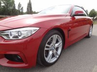 USED 2015 65 BMW 4 SERIES 2.0 428i M Sport Convertible 2dr Petrol Auto Euro 6 (s/s) (245 ps)  HEATED STEERING WHEEL WITH WARM AIR COLLER 