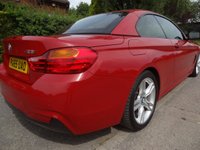 USED 2015 65 BMW 4 SERIES 2.0 428i M Sport Convertible 2dr Petrol Auto Euro 6 (s/s) (245 ps)  HEATED STEERING WHEEL WITH WARM AIR COLLER 