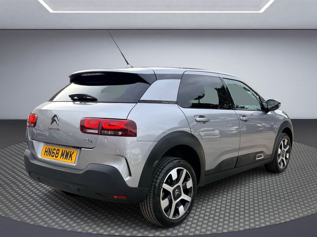 USED 2019 68 CITROEN C4 CACTUS 1.2 PureTech GPF Flair Hatchback 5dr Petrol EAT6 Euro 6 (s/s) (110 ps) PAN ROOF+APP CARPLAY+R/CAMERA+NAV