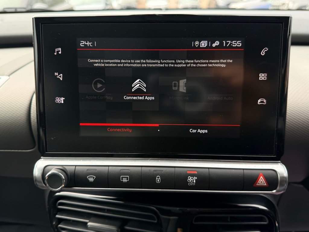 USED 2019 68 CITROEN C4 CACTUS 1.2 PureTech GPF Flair Hatchback 5dr Petrol EAT6 Euro 6 (s/s) (110 ps) PAN ROOF+APP CARPLAY+R/CAMERA+NAV