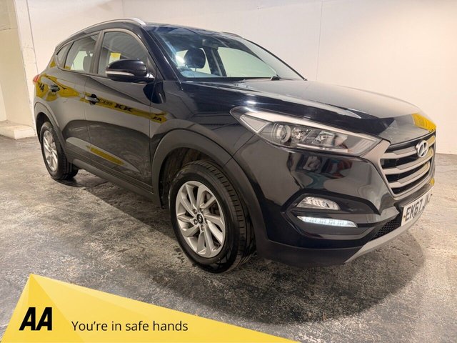 View our Hyundai Tucson 1.6 GDi Blue Drive SE Nav SUV 5dr Petrol Manual Euro 6 (s/s) (132 ps) Air conditioning / Climate-DAB-Heated front seats-Rear camera-Cruise-Park sensors-17"-9 x Services