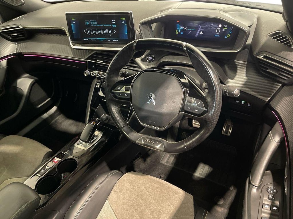 USED 2021 21 PEUGEOT E-2008 50kWh GT Premium SUV 5dr Electric Auto (136 ps) APPLE CAR PLAY AND ANDROID AUTO