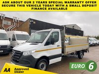 USED 2020 20 MERCEDES-BENZ SPRINTER 2.1 316 CDI L3 RWD DROPSIDE PICK UP FLATBED TAIL LIFT 3.5T 161BHP. CAMERA. FINANCE. PX 1 OWNER. FLATBED DROPSIDE TAILIFT. EU6. FINANCE. PX