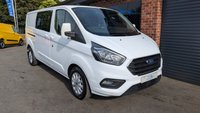 USED 2023 23 FORD TRANSIT CUSTOM 2.0 300 EcoBlue Limited Crew Van Double Cab 5dr Diesel Auto L2 H1 Euro 6 (130 ps) *** AUTO - 5 SEATS - AIR CON - CRUISE ***