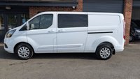 USED 2023 23 FORD TRANSIT CUSTOM 2.0 300 EcoBlue Limited Crew Van Double Cab 5dr Diesel Auto L2 H1 Euro 6 (130 ps) *** AUTO - 5 SEATS - AIR CON - CRUISE ***