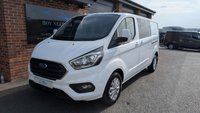 USED 2023 23 FORD TRANSIT CUSTOM 2.0 300 EcoBlue Limited Crew Van Double Cab 5dr Diesel Auto L2 H1 Euro 6 (130 ps) *** AUTO - 5 SEATS - AIR CON - CRUISE ***