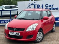 USED 2012 12 SUZUKI SWIFT 1.2 SZ2 Hatchback 5dr Petrol Manual Euro 5 (94 ps) GREAT SERVICE HISTORY WITH THIS CAR