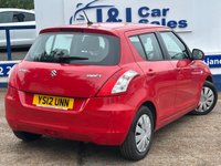 USED 2012 12 SUZUKI SWIFT 1.2 SZ2 Hatchback 5dr Petrol Manual Euro 5 (94 ps) GREAT SERVICE HISTORY WITH THIS CAR