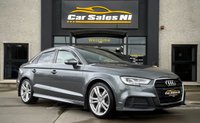 USED 2018 05 AUDI A3 1.6 TDI S line Saloon 4dr Diesel Manual Euro 6 (s/s) (116 ps) FLAT BOTTOM STEERING WHEEL + PARKING SENSORS + HALF LEATHER