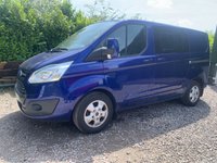 USED 2015 65 FORD TRANSIT CUSTOM 2.2 TDCi 290 125BHP SWB LIMITED MODEL FACTORY CREW VAN **GREAT VALUE**NO VAT** 