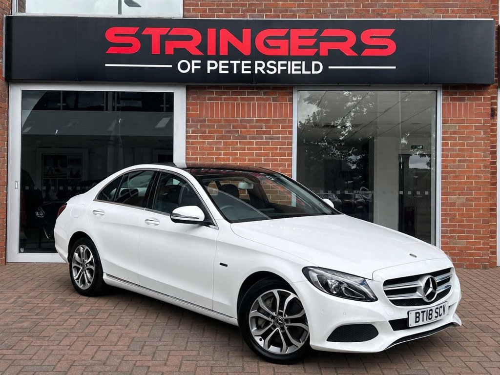 White 2018 Mercedes-Benz C-Class Saloon Rear-wheel drive Automatic