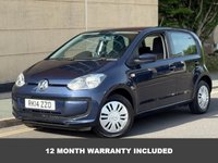 USED 2014 14 VOLKSWAGEN UP! 1.0 Move up! Hatchback 5dr Petrol Manual Euro 5 (60 ps) 12 MONTH MOT PROVIDED