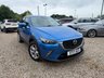USED 2017 17 MAZDA CX-3 2.0 SKYACTIV-G SE-L Nav SUV 5dr Petrol Manual Euro 6 (s/s) (121 ps) Meet this stunning 2017 Mazda CX-3 2.0 SKYACTIV SE-L Nav in eye-catching blue. Just 42,305 miles, packed with sat nav, heated seats, automatic climate control, rear parking sensors, DAB radio, Bluetooth, lane departure warning and much more. Euro 6 compliant and ready to go. Supplied with a brand new MOT, full service and a comprehensive 6 month parts and labour warranty included in the price. Call Almondell Motor Company now on 01506 853952.