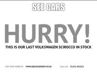 USED 2016 16 VOLKSWAGEN SCIROCCO 2.0 TSI BlueMotion Tech GT Hatchback 3dr Petrol Manual Euro 6 (s/s) (180 ps) 1 FORMER KEEPER, MOT APRIL 2027