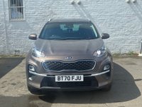 USED 2020 70 KIA SPORTAGE 1.6 T-GDi 2 GPF SUV 5dr Petrol Manual AWD Euro 6 (s/s) (174 bhp) THIS FAMILY SUV COMES WITH AN MOT UNTIL JUNE 2027, FULL SERVICE HISTORY,2 KEYS, SAT NAV AND MORE..