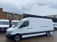 USED 2017 17 MERCEDES-BENZ SPRINTER 2.1 314 CDI L3 H2 LWB H/ROOF 140BHP. RWD. LOW 73K MLS. FINANCE. EURO 6 ULEZ. PX L3 LWB 314CDI 140BHP. RWD. LOW 73K MLS. FINANCE.