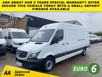 2017 MERCEDES-BENZ SPRINTER 2.1 314 CDI L3 H2 LWB H/ROOF 140BHP. RWD. LOW 73K MLS. FINANCE. EURO 6 ULEZ. PX &pound;14400.00