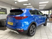USED 2021 21 KIA SPORTAGE 1.6 T-GDi GT-Line S SUV 5dr Petrol Manual Euro 6 (s/s) (174 bhp) BLUE FLAME METALLIC / BLACK LEATHER WITH RED PIPING / STITCHING / DUAL ZONE CLIMATE / HEATED AND COOLED FRONT SEATS / HEATED STEERING WHEEL / POWER TAILGATE / FRONT ASSIST / LANE ASSIST / DAB / BLUETOOTH / SATNAV / APPLE CARPLAY / ANDROID AUTO / PHONE PROJECTION / JBL AUDIO / 19" ALLOYS / PRIVACY GLASS / SERVICE HISTORY / 2 YEAR PLATINUM WARRANTY
