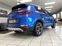USED 2021 21 KIA SPORTAGE 1.6 T-GDi GT-Line S SUV 5dr Petrol Manual Euro 6 (s/s) (174 bhp) BLUE FLAME METALLIC / BLACK LEATHER WITH RED PIPING / STITCHING / DUAL ZONE CLIMATE / HEATED AND COOLED FRONT SEATS / HEATED STEERING WHEEL / POWER TAILGATE / FRONT ASSIST / LANE ASSIST / DAB / BLUETOOTH / SATNAV / APPLE CARPLAY / ANDROID AUTO / PHONE PROJECTION / JBL AUDIO / 19" ALLOYS / PRIVACY GLASS / SERVICE HISTORY / 2 YEAR PLATINUM WARRANTY