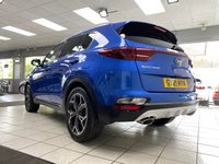 USED 2021 21 KIA SPORTAGE 1.6 T-GDi GT-Line S SUV 5dr Petrol Manual Euro 6 (s/s) (174 bhp) BLUE FLAME METALLIC / BLACK LEATHER WITH RED PIPING / STITCHING / DUAL ZONE CLIMATE / HEATED AND COOLED FRONT SEATS / HEATED STEERING WHEEL / POWER TAILGATE / FRONT ASSIST / LANE ASSIST / DAB / BLUETOOTH / SATNAV / APPLE CARPLAY / ANDROID AUTO / PHONE PROJECTION / JBL AUDIO / 19" ALLOYS / PRIVACY GLASS / SERVICE HISTORY / 2 YEAR PLATINUM WARRANTY