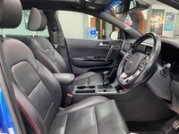 USED 2021 21 KIA SPORTAGE 1.6 T-GDi GT-Line S SUV 5dr Petrol Manual Euro 6 (s/s) (174 bhp) BLUE FLAME METALLIC / BLACK LEATHER WITH RED PIPING / STITCHING / DUAL ZONE CLIMATE / HEATED AND COOLED FRONT SEATS / HEATED STEERING WHEEL / POWER TAILGATE / FRONT ASSIST / LANE ASSIST / DAB / BLUETOOTH / SATNAV / APPLE CARPLAY / ANDROID AUTO / PHONE PROJECTION / JBL AUDIO / 19" ALLOYS / PRIVACY GLASS / SERVICE HISTORY / 2 YEAR PLATINUM WARRANTY