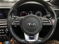 USED 2021 21 KIA SPORTAGE 1.6 T-GDi GT-Line S SUV 5dr Petrol Manual Euro 6 (s/s) (174 bhp) BLUE FLAME METALLIC / BLACK LEATHER WITH RED PIPING / STITCHING / DUAL ZONE CLIMATE / HEATED AND COOLED FRONT SEATS / HEATED STEERING WHEEL / POWER TAILGATE / FRONT ASSIST / LANE ASSIST / DAB / BLUETOOTH / SATNAV / APPLE CARPLAY / ANDROID AUTO / PHONE PROJECTION / JBL AUDIO / 19" ALLOYS / PRIVACY GLASS / SERVICE HISTORY / 2 YEAR PLATINUM WARRANTY
